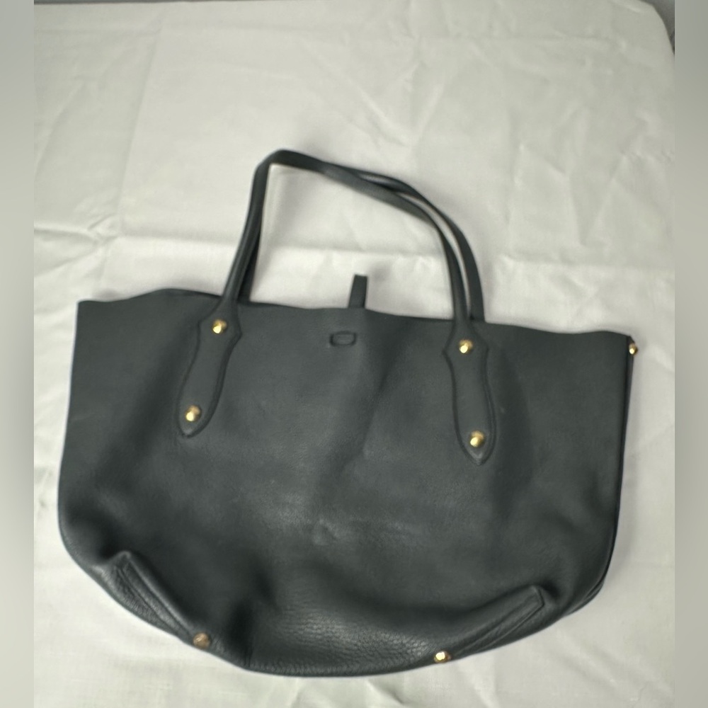 Annabel Ingall Gray Pebble Leather Tote